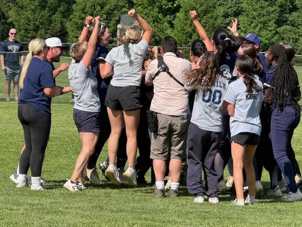 Rutherford High Team Celebrates After Win